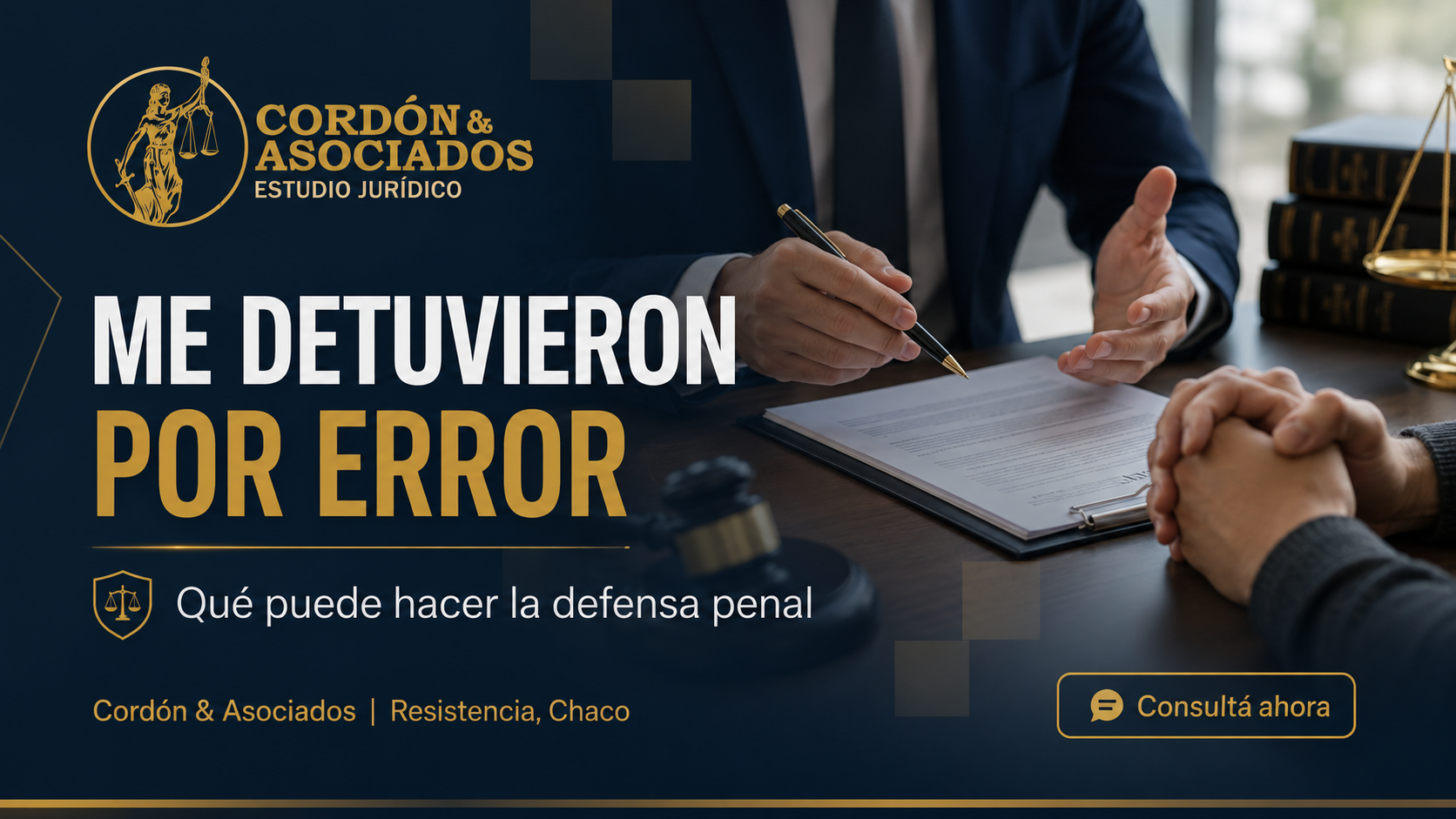 Me detuvieron por error: defensa penal en Resistencia, Chaco.