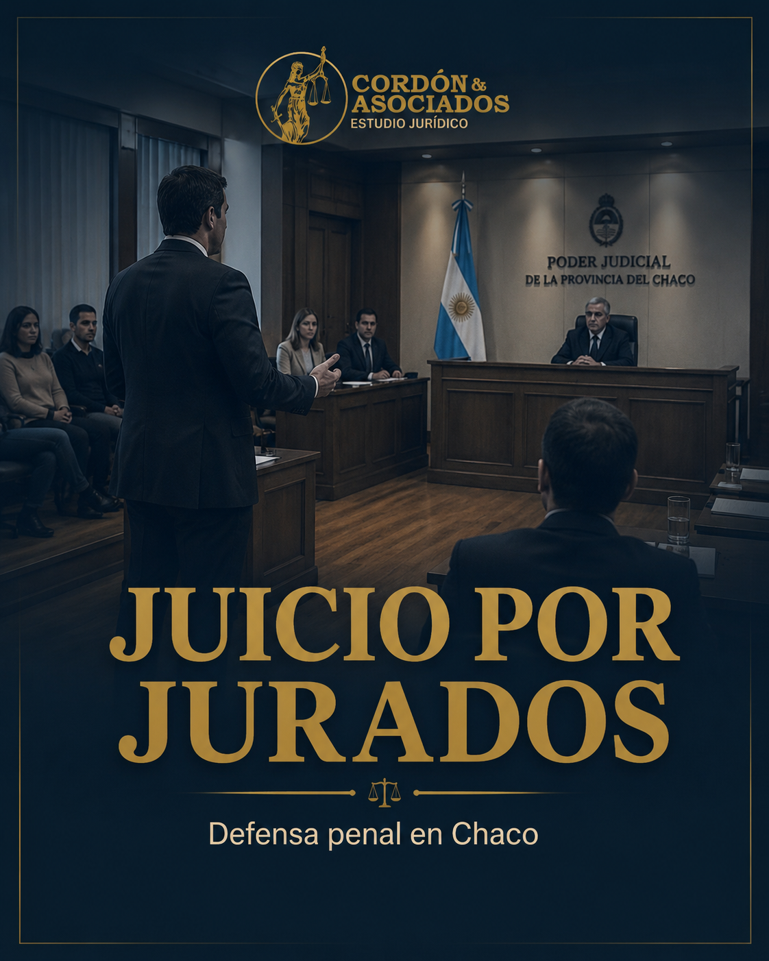 Juicio por jurados en Chaco para defensa penal en causas graves.